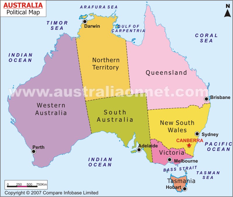 Australia And Map